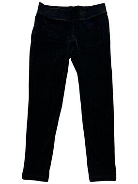 Talbots Women's Velvet Pull On Skinny Leggings Stretch Size Sp Black Solid